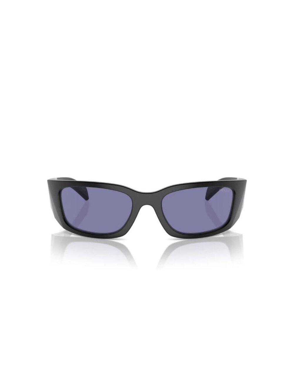 NEW PRADA SUNGLASSES, PRA19S 1BO40G BLACK/PURPLE UNISEX EYEWEAR PRADA PR A19S - Picture 2 of 4